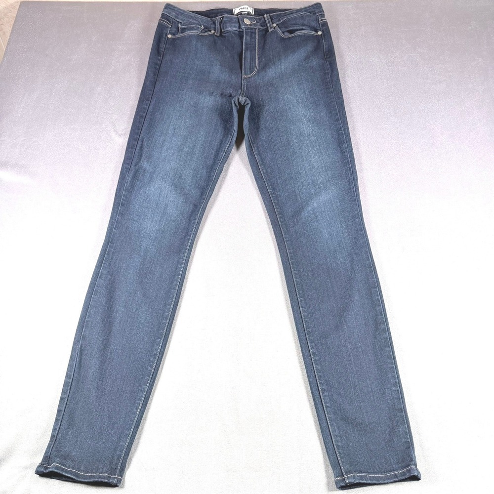 PAIGE Hoxton Ultra Skinny Women 31 Blue Mona High Rise Stretch Denim Jeans